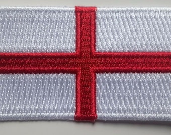 England Patch Embroidered Iron On Badge Applique English