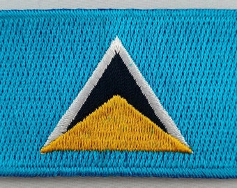 St. Lucia St. Lucia Patch bestickt Eisen auf Abzeichen Applikation Saint Lucian