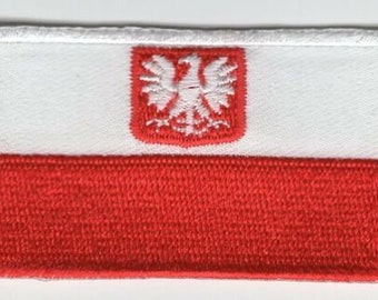 Poland Eagle Patch Embroidered Iron On Badge Applique Polish