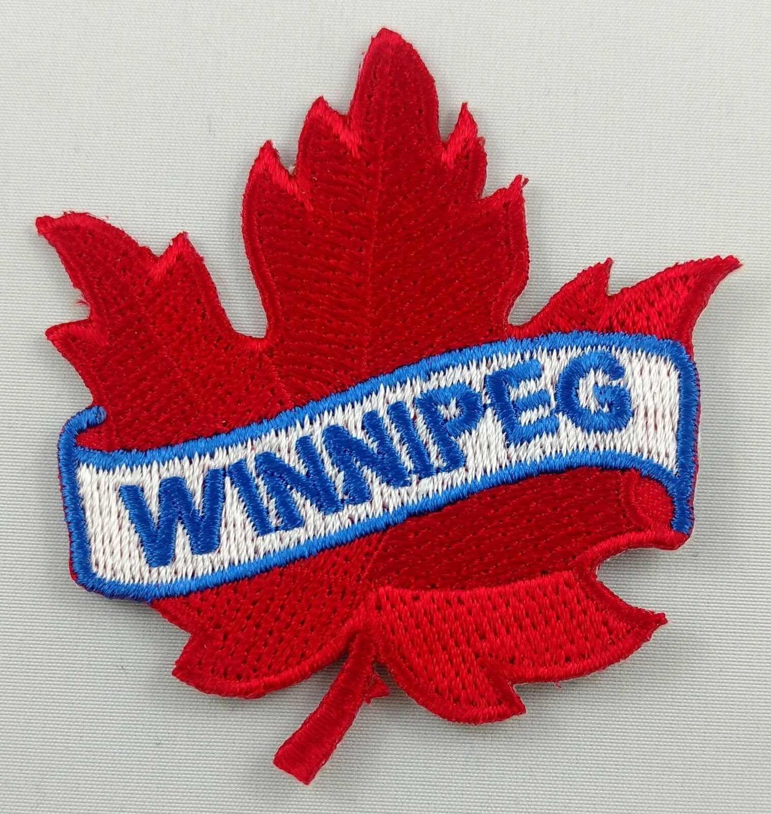 Winnipeg Ahorn Blatt Patch bestickt Eisen auf Applikation