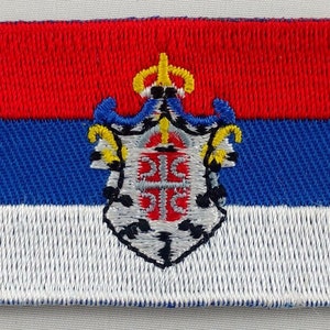 Serbia Patch Embroidered Iron On Badge Applique Serbian