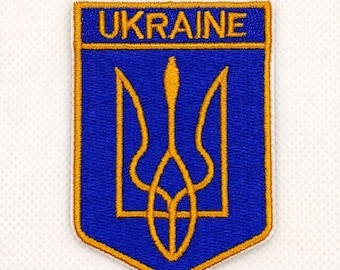Ecusson Brodés/patch Ukraine Avec Blason à Bas Prix