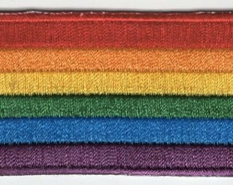 Rainbow LGBT Pride Patch Embroidered Iron On Badge Applique