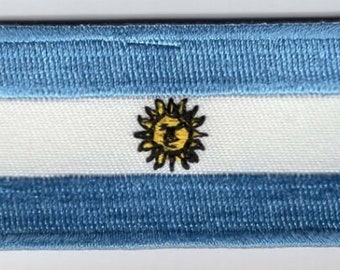 Argentina Patch Embroidered Iron On Badge Applique Argentine Argentinian
