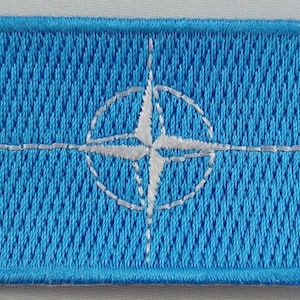 Nato Patch Embroidered Iron On Badge Applique