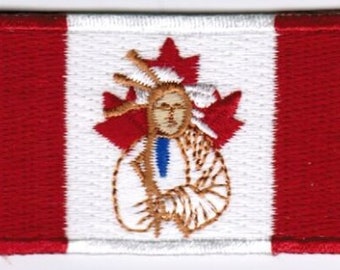 Canada Canadian First Nations Patch Embroidered Iron On Badge Applique