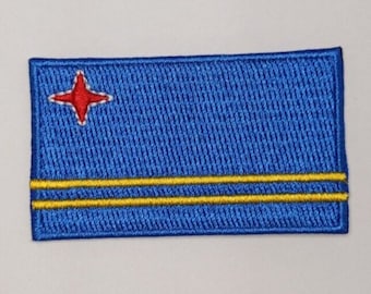 Aruba Patch Embroidered Iron On Badge Applique Arubian