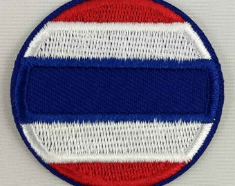 Thailand Round Flag Patch Badge Embroidered Iron On Applique Thai C/P