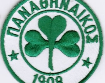 Panathinaikos Greece Patch Badge Embroidered Iron On Applique