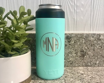 Custom Engraved Yeti® 12oz Slim Can Cooler, Monogrammed Colster® Gift