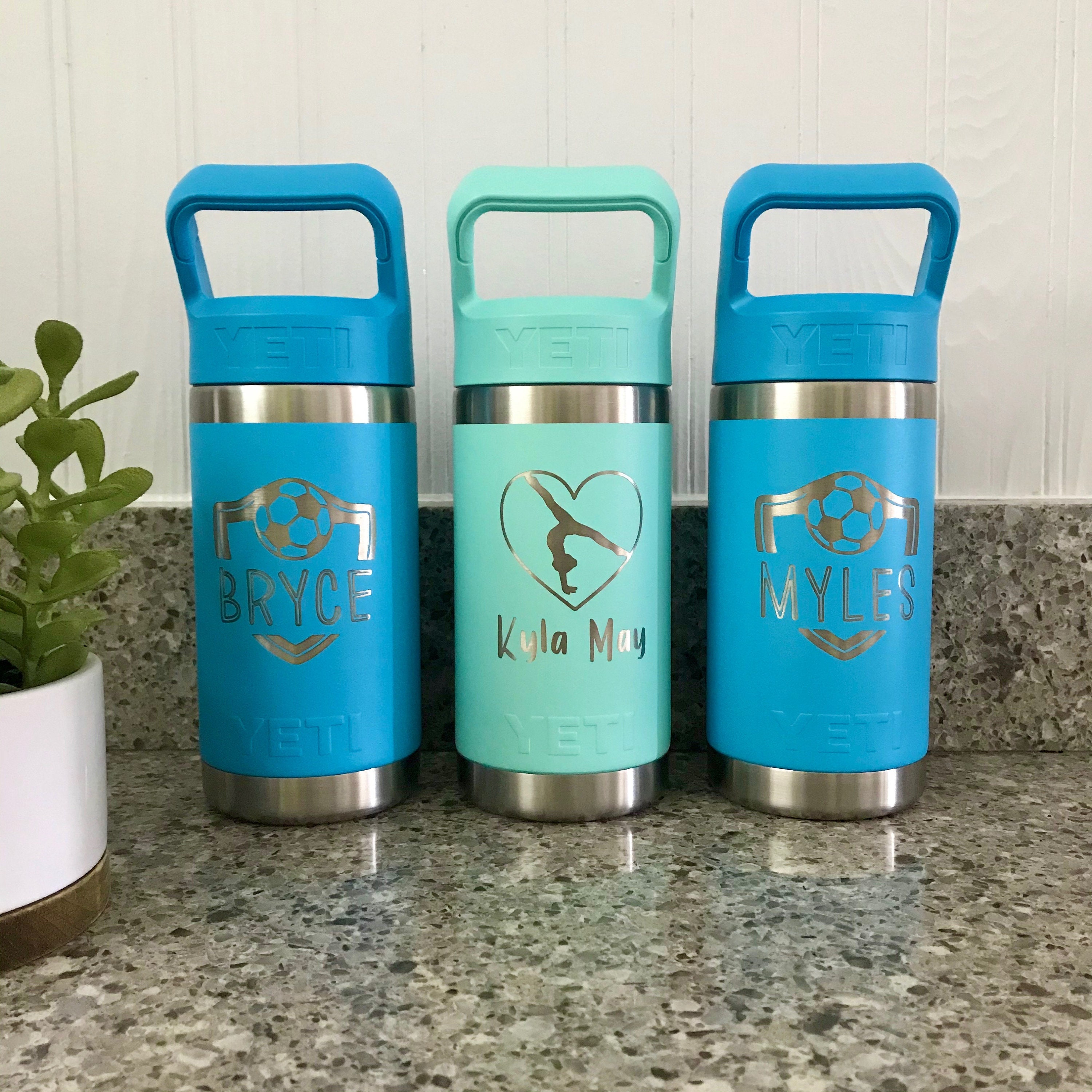 Kids Water Bottle Custom Stainless Steel Yeti® Jr Water Etsy