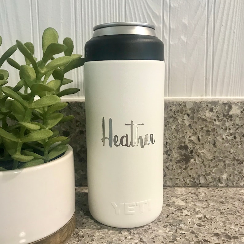 Yeti® 12oz Slim Can Insulator Custom Engraved Slim Cozie Etsy