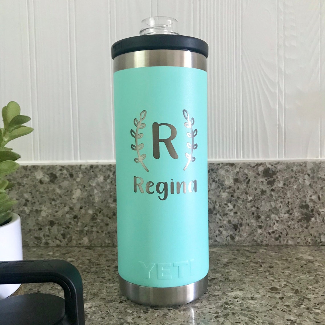 Custom Stainless Steel Yeti® Water Bottle Laser Engraved Etsy