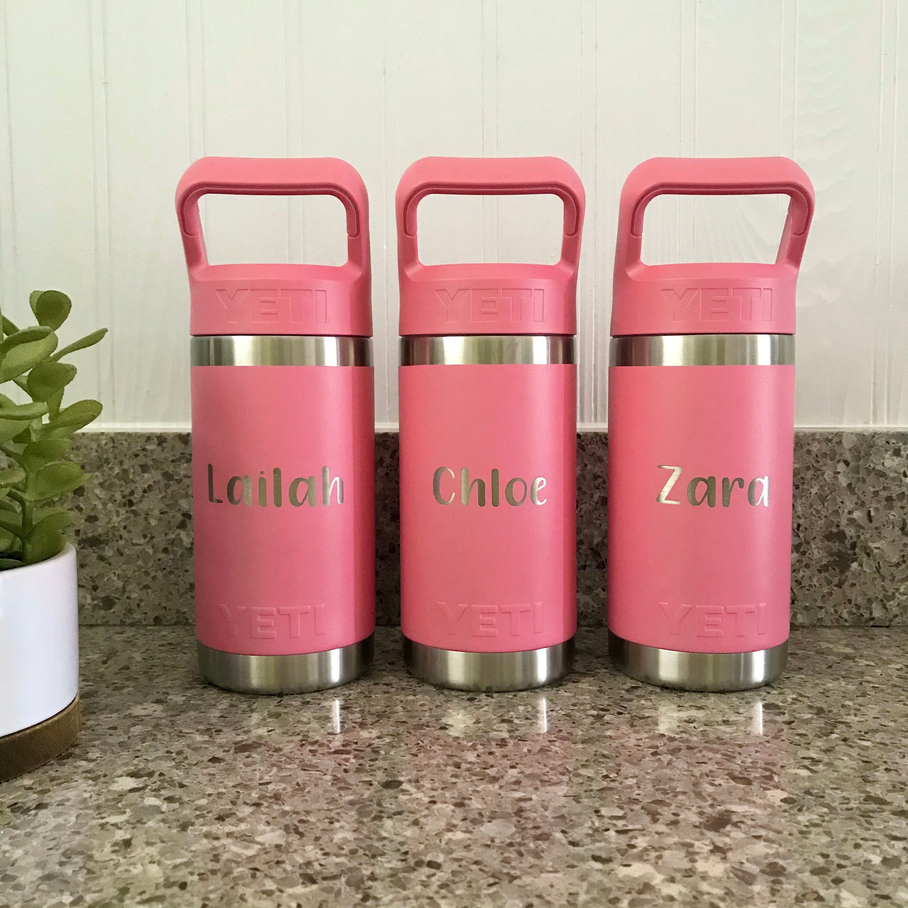 Custom Laser Engraved Yeti Jr. Kids Water Bottle | Personalized 12oz ...