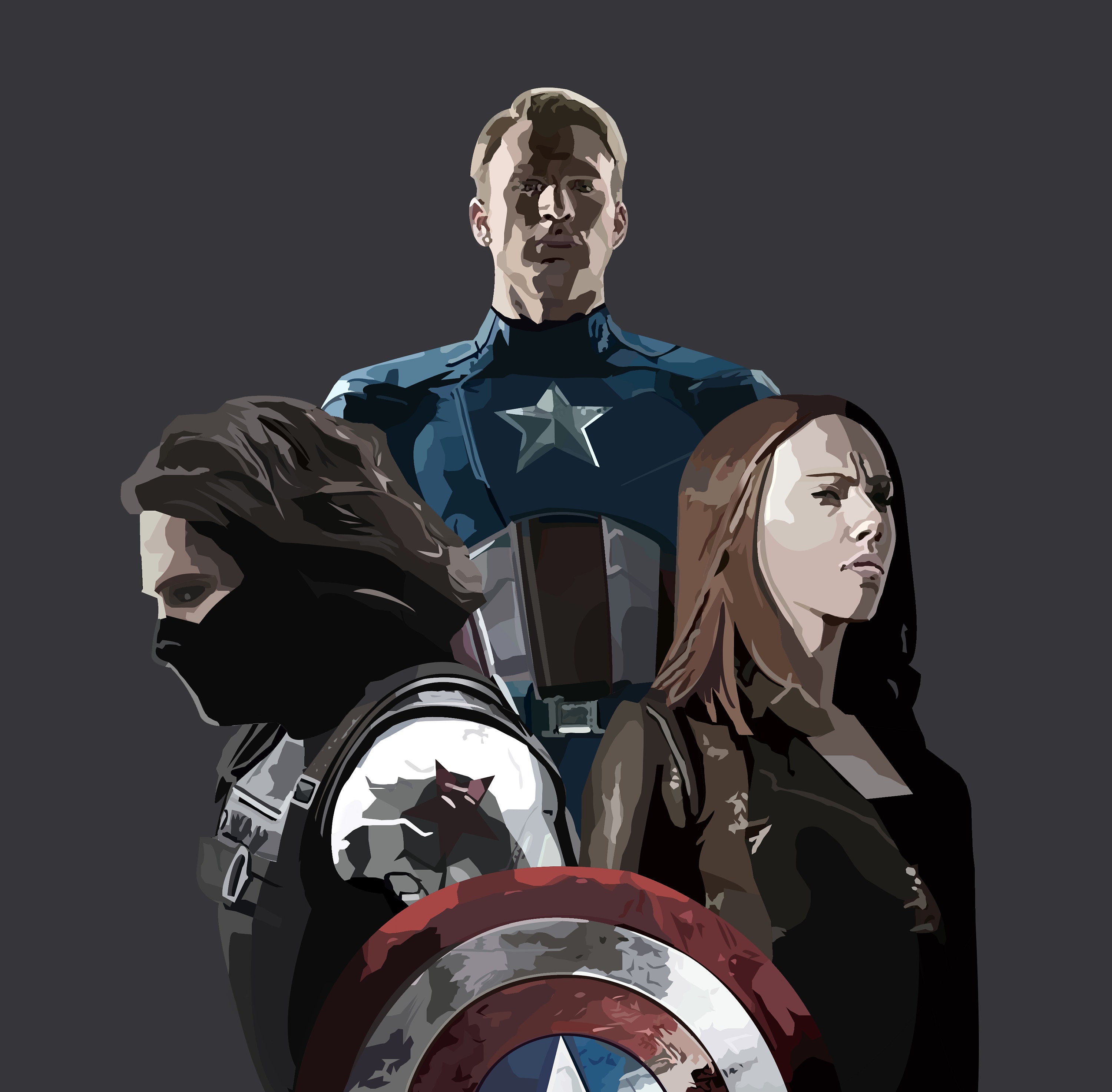 Captain America The Winter Soldier Black Widow