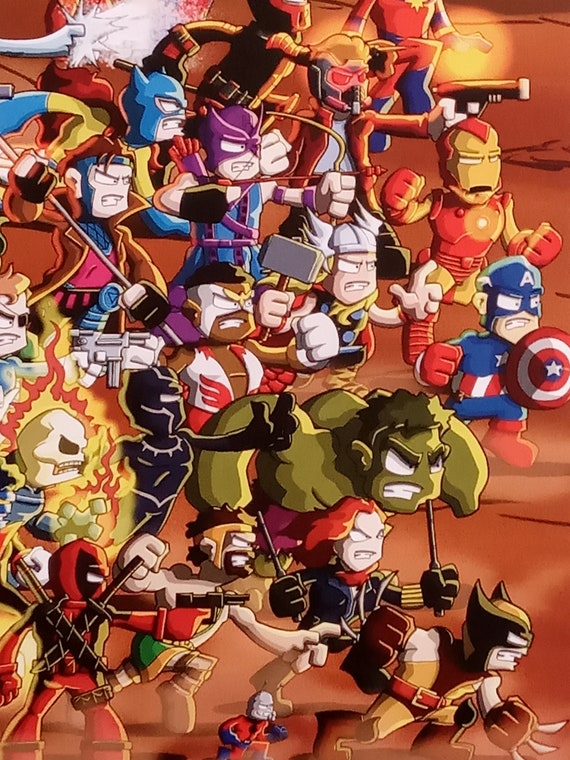 Marvel Heroes A2 Poster - Etsy