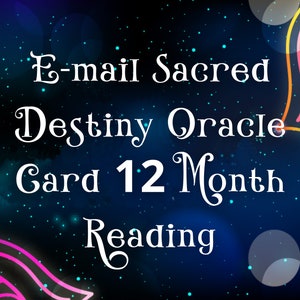 E-mail Sacred Destiny Oracle Card 12 mesi di lettura