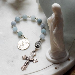 STELLA MARIS One Decade Pocket Rosary Tenner Catholic Rosary Breads