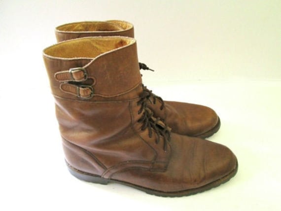 Vintage 70's/80's men's leather mid-calf boots. la