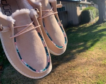 Custom Beaded Hey Dudes - Etsy