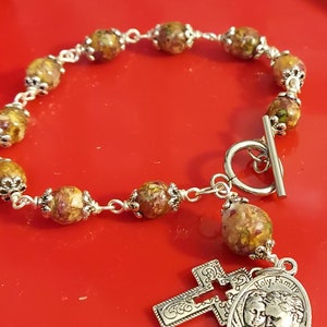 Custom made rosary bracelet made from your dried flowers from funerals weddings or any meaningful occasion