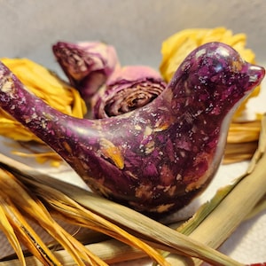 Keepsake Bird filled with your dried flowers from any meaningful occasion