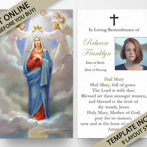 Tarjetas de oración, Tarjetas de oración conmemorativas, Tarjetas de oración católicas, Tarjetas de oración personalizadas para el funeral, Tarjetas de oración católicas, Tarjeta funeraria, P21