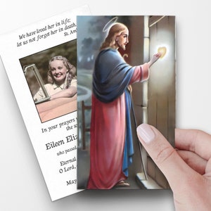 Prayer Cards, Memorial Prayer Cards, Catholic Prayer Cards, Personalized Prayer Cards for Funeral, Prayer Cards Catholic, Funeral Cards, P80