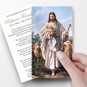 Prayer Cards, Memorial Prayer Cards, Catholic Prayer Cards, Personalized Prayer Cards for Funeral, Prayer Cards Catholic, Funeral Cards, P78