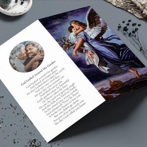Prayer Cards Holy Cards, Funeral Prayer Cards, Holy Cards for Funeral, Angel of The Lord FPC2