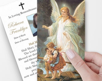 Large Prayer Cards, Memorial Prayer Cards, Catholic Prayer Cards, Personalized Prayer Cards for Funeral, Prayer Cards Catholic, 3x5" P3