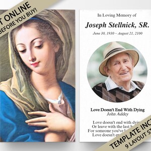 Prayer Cards, Memorial Prayer Cards, Catholic Prayer Cards, Personalized Prayer Cards for Funeral, Prayer Cards Catholic, Funeral Cards, P96