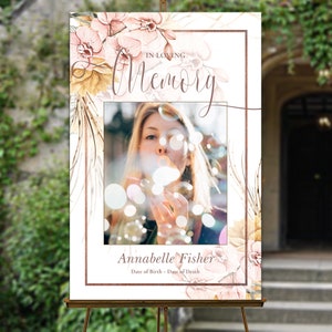 Editable Funeral Welcome Sign - Celebration of Life Decoration | Large Funeral Sign | Memorial Sign | Funeral Decor | Editable Template, 39
