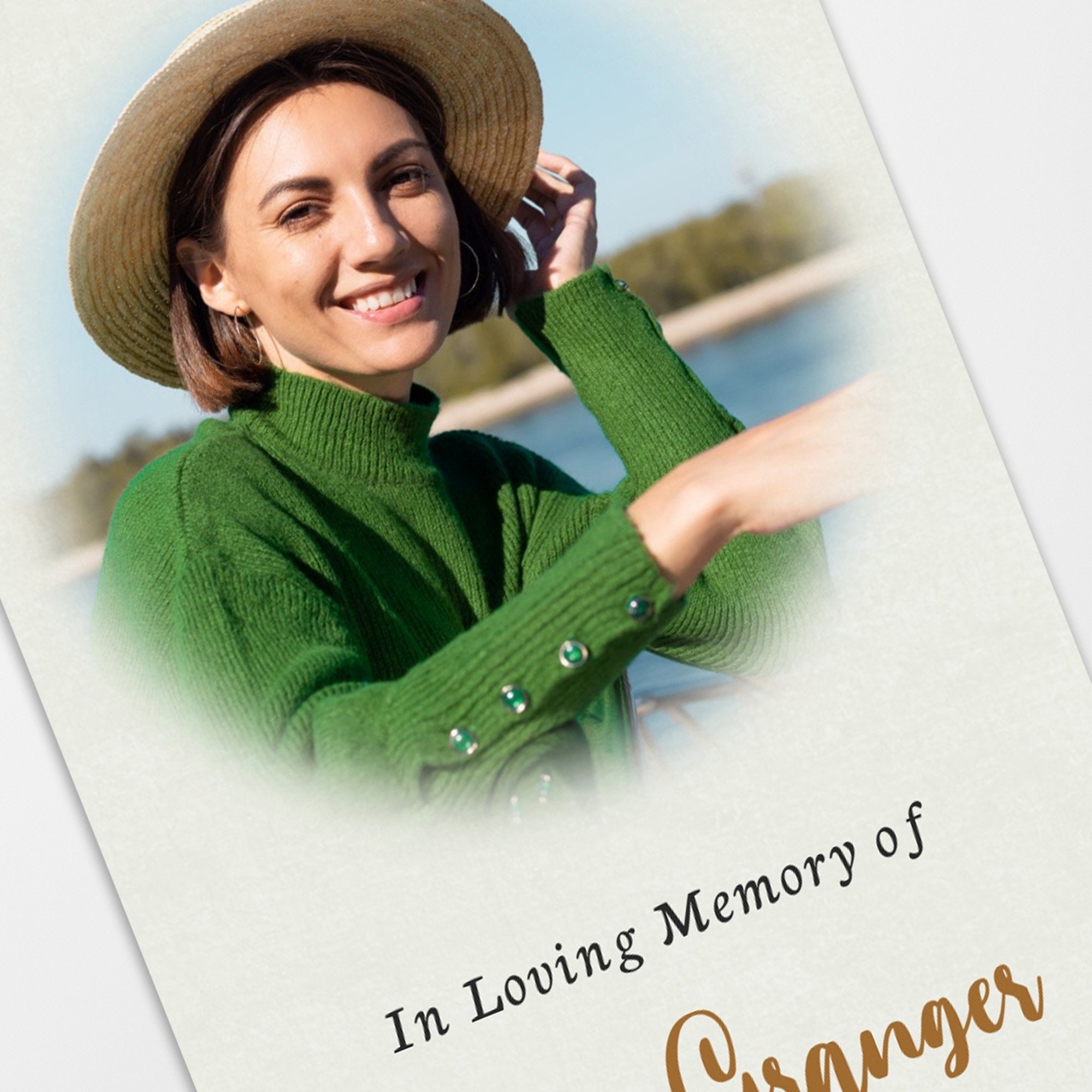 Funeral Bookmark Template Printable Celebration of Life Etsy