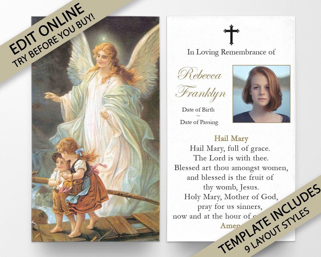 Prayer Cards, Memorial Prayer Cards, Catholic Prayer Cards ...