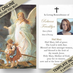 Prayer Cards, Memorial Prayer Cards, Catholic Prayer Cards, Personalized Prayer Cards for Funeral, Prayer Cards Catholic, Funeral Card, P3