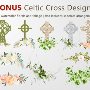 Celtic Cross PNG Clipart, Christian Clipart, Cross Silhouette, Cross SVG file, Cross Cricut, Catholic Clipart, Funeral Program Clipart image 4