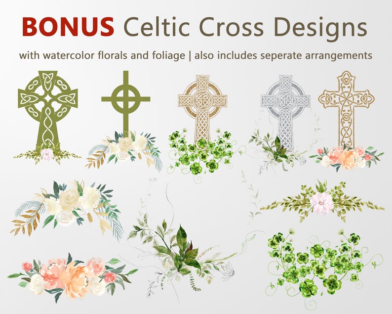 Celtic Cross PNG Clipart, Christian Clipart, Cross Silhouette, Cross SVG file, Cross Cricut, Catholic Clipart, Funeral Program Clipart image 4
