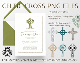 Celtic Cross PNG Clipart, Christian Clipart, Cross Silhouette, Cross SVG file, Cross Cricut, Catholic Clipart, Funeral Program Clipart