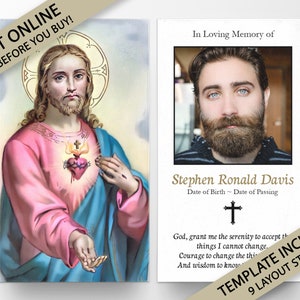 Biglietti di preghiera, Biglietti di preghiera commemorativi, Biglietti di preghiera cattolici, Biglietti di preghiera personalizzati per funerali, Biglietti di preghiera cattolici, Biglietti funebri, P91