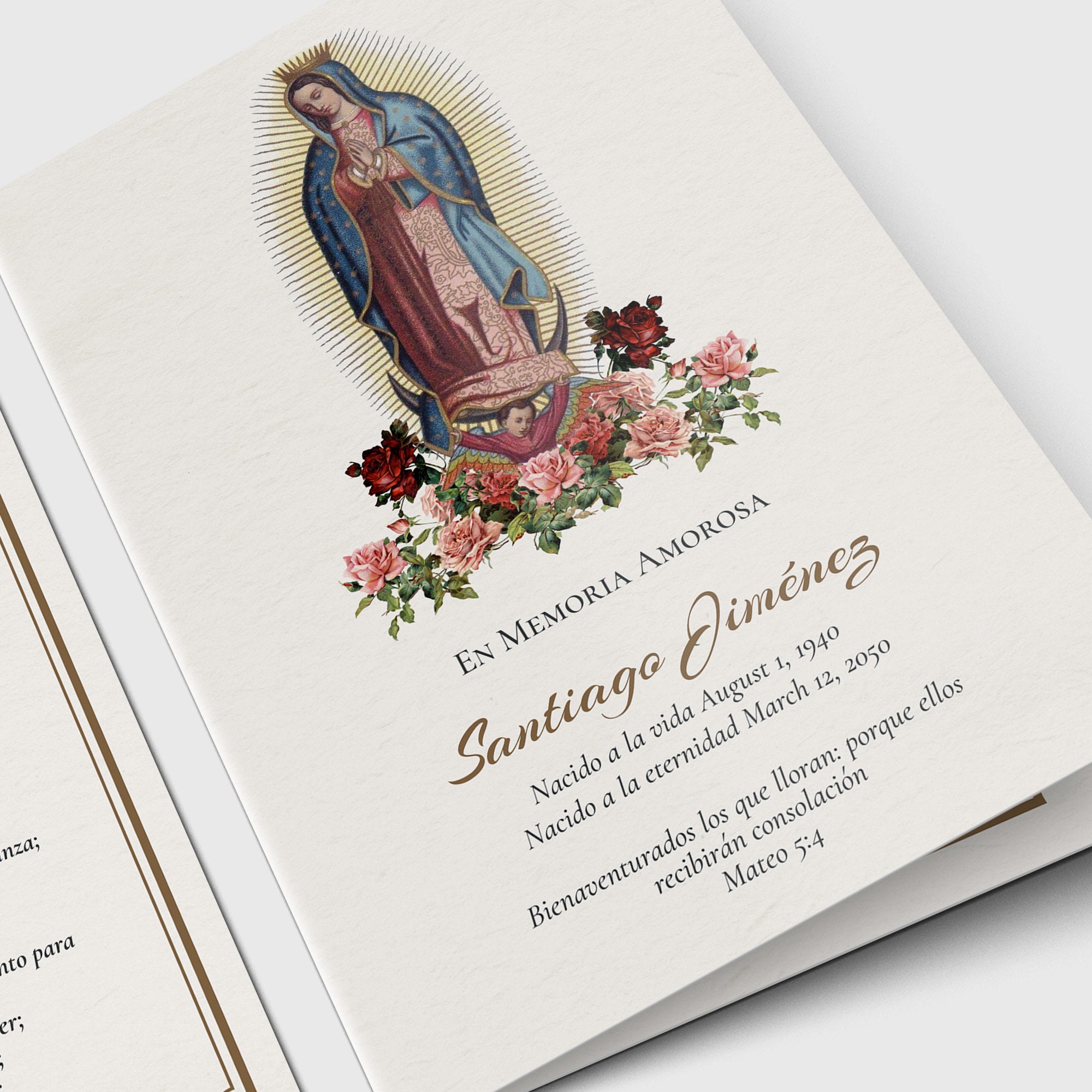 Spanish Funeral Program Template Our Lady of Guadalupe Etsy Spanish Funeral Program Template Our Lady of Guadalupe Etsy