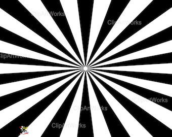 Sunburst Clipart: High-Resolution Image (Digital Download)