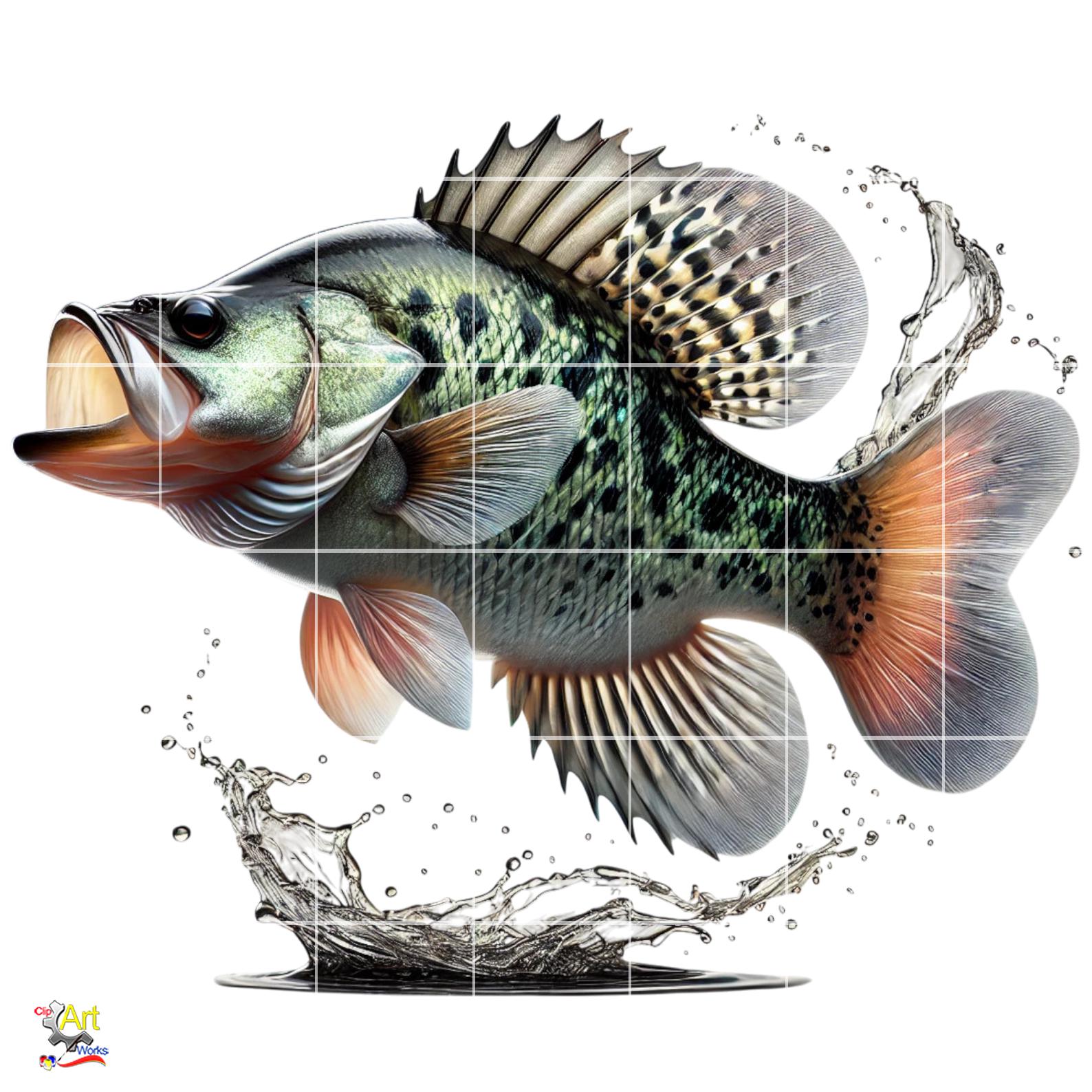 Crappie Fish Graphics Crappie Fish PNG Clipart | 10 Image Bundle - Etsy