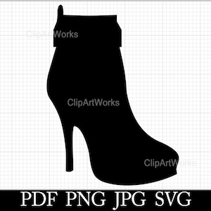 High Heel Boot Stiletto Clipart