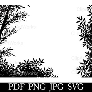 Arbres Svg vecteur Arbres png Arbres Jpg Arbres Pdf, clipart - haute résolution 300 dpi