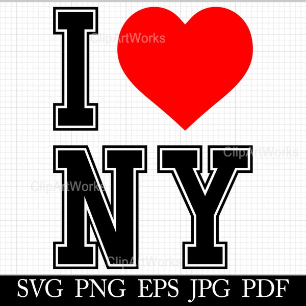 I Love New York - Etsy