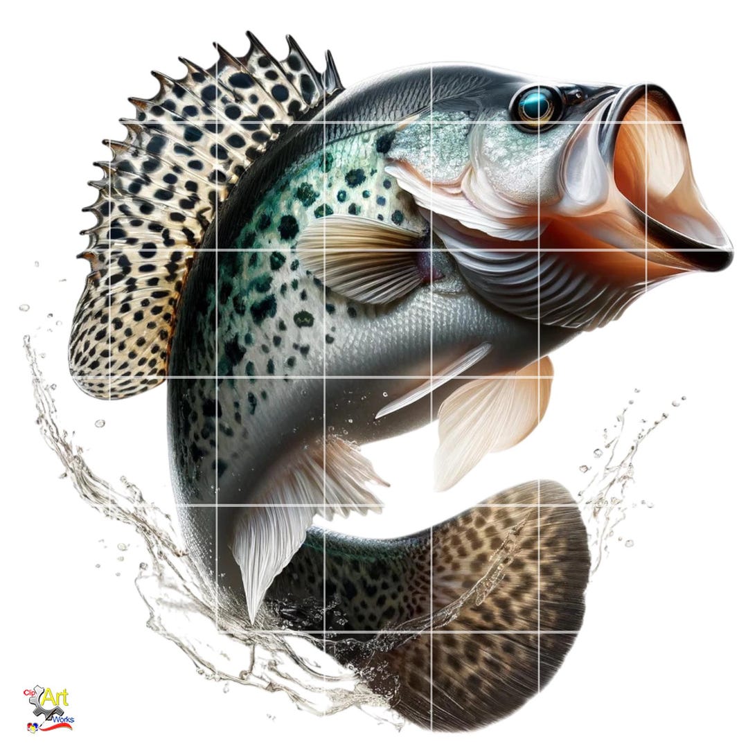 Crappie Fish Graphics Crappie Fish PNG Clipart | 10 Image Bundle - Etsy