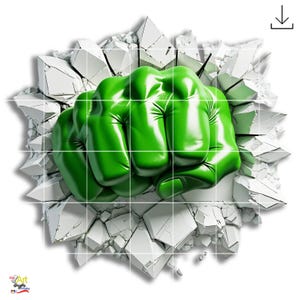 Hulk Faust PNG Clipart für Sublimation