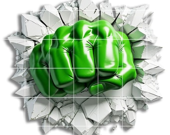 Green Fist PNG Clipart for Sublimation