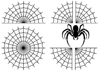 Clipart SVG de teia de aranha